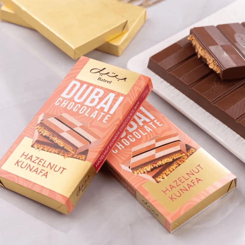 Dubai Chocolate Bar – Hazelnut Kunafa 120g
